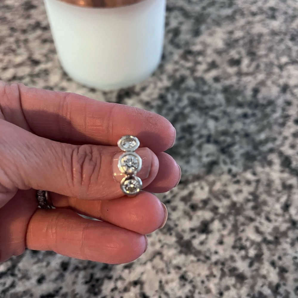 Bezel diamond ring